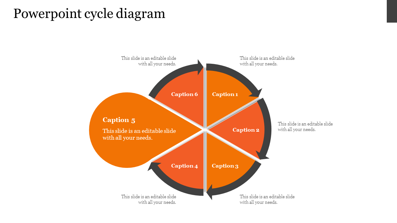 ppt cycle diagram-Orange